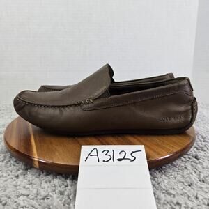 Cole Haan Mens 11M Grand City Venetian Brown Leather Driving Moc Daily Loafer